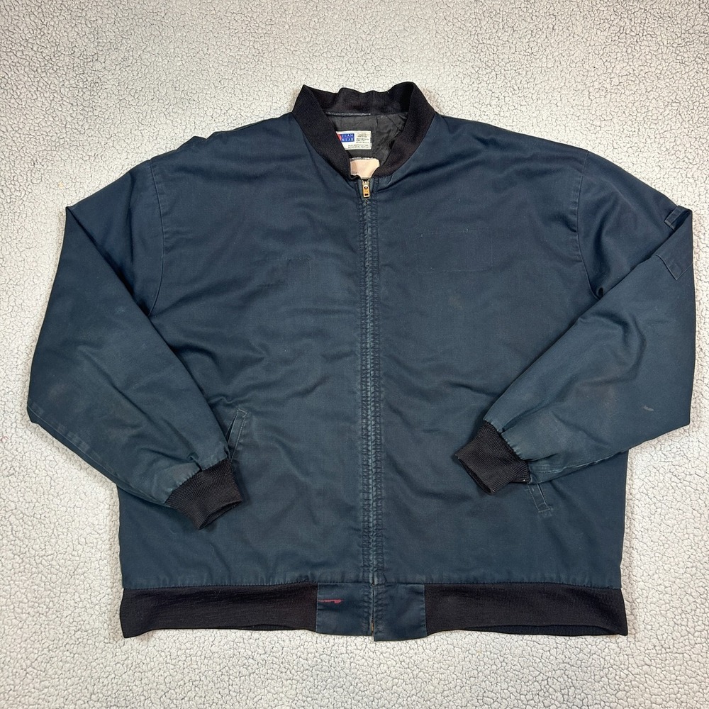 Vintage Mechanics Jacket Full‎ Zip Black Mens Size 2XL G&K Services JT38BK